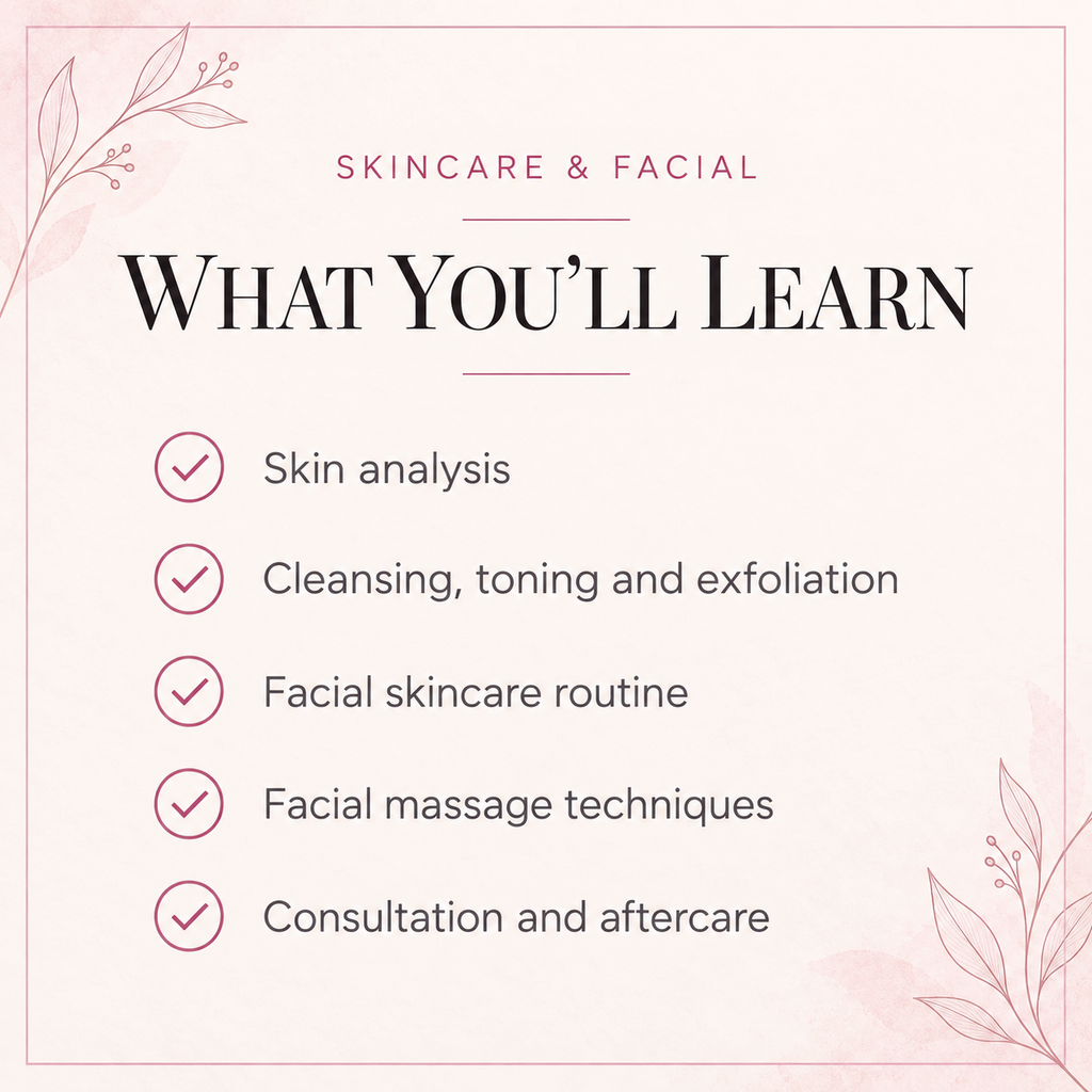 Skin Care & Facial Fully Training Course (Beginner)