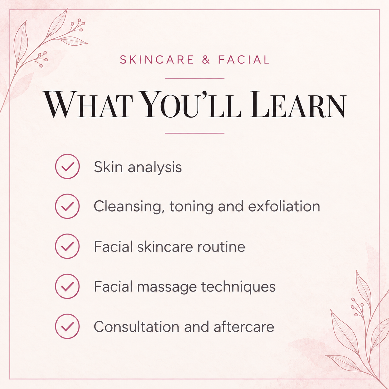 Skin Care & Facial Fully Training Course (Beginner)