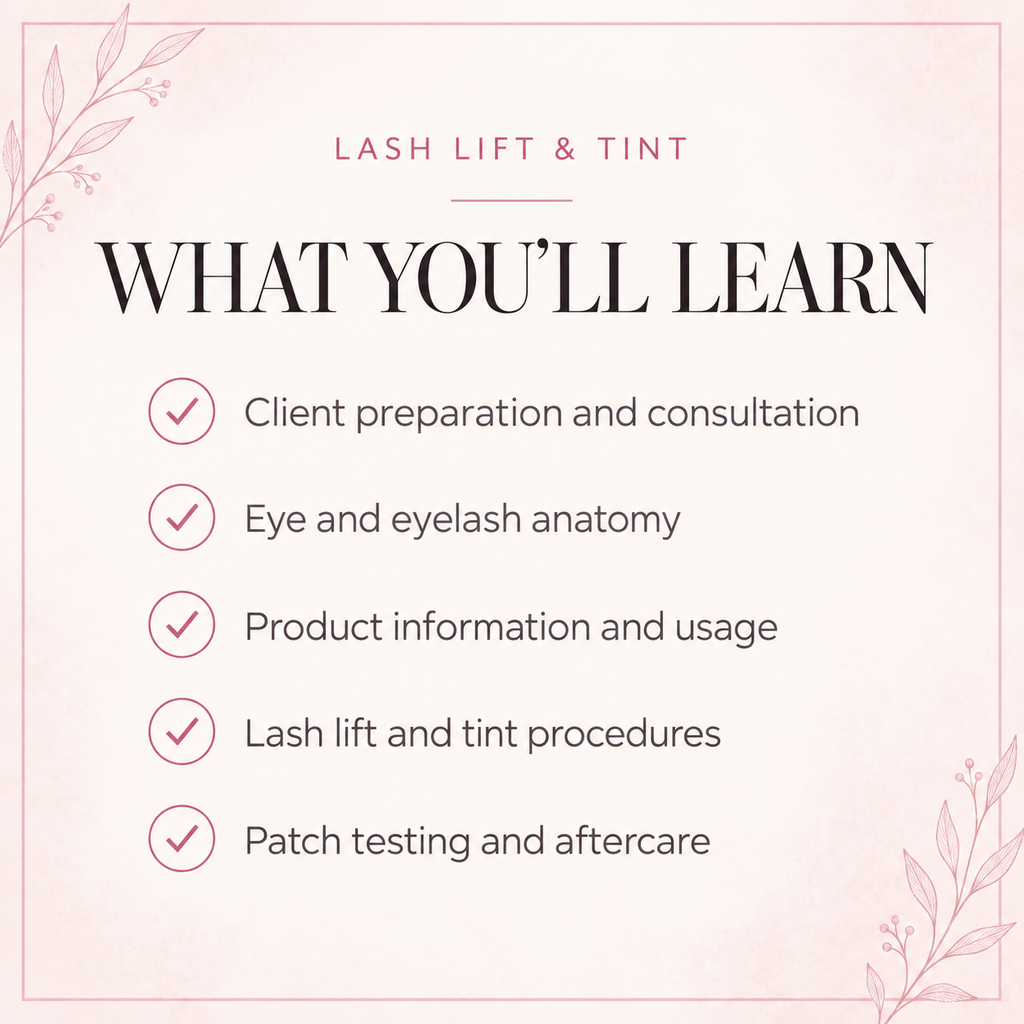 Lash Lift And Eyelash Tinting Training Course